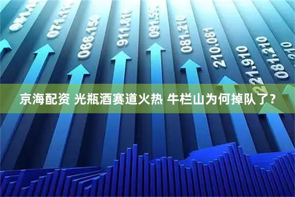京海配资 光瓶酒赛道火热 牛栏山为何掉队了?