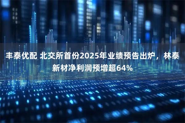 丰泰优配 北交所首份2025年业绩预告出炉，林泰新材净利润预增超64%